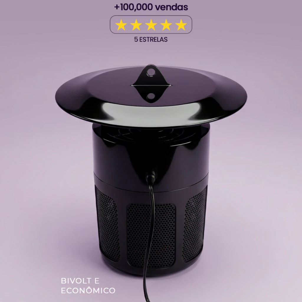 Armadilha Eletrica Anti Mosquito Ultravioleta Violeds Pega Pernilongo e Insetos - Imagem 6