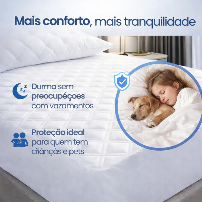 [COMPRE 1, LEVE 3] Protetor de Colchao Impermeavel UltraShield™ - Protecao Total sem Barulho - Capa Impermeavel UltraShield™ + 2 Fronhas - Imagem 3
