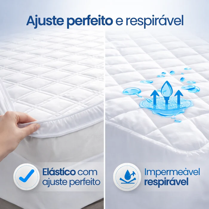 [COMPRE 1, LEVE 3] Protetor de Colchao Impermeavel UltraShield™ - Protecao Total sem Barulho - Capa Impermeavel UltraShield™ + 2 Fronhas - Imagem 5
