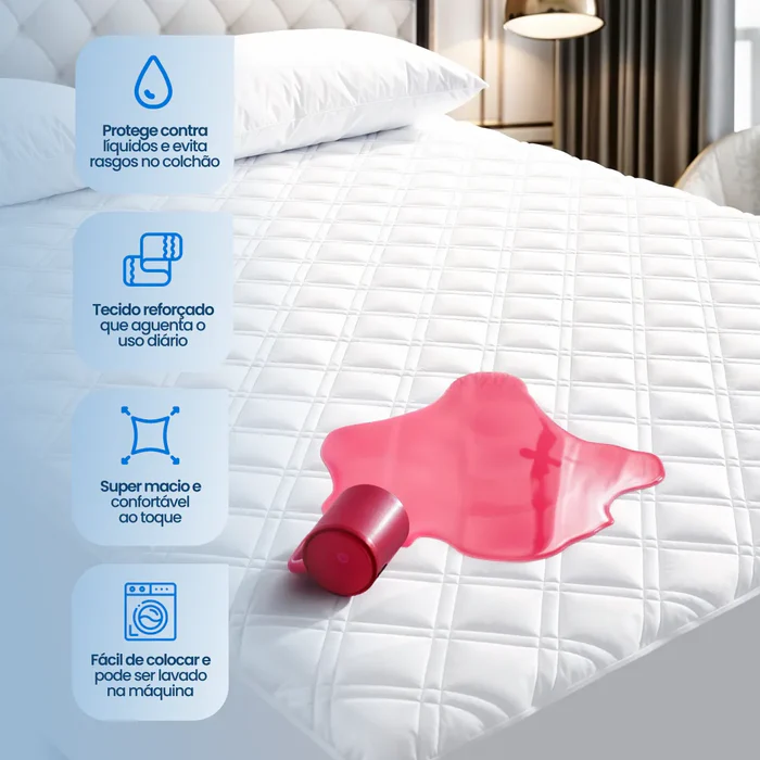 [COMPRE 1, LEVE 3] Protetor de Colchao Impermeavel UltraShield™ - Protecao Total sem Barulho - Capa Impermeavel UltraShield™ + 2 Fronhas - Imagem 8