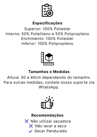 Especificacoes e recomendacoes